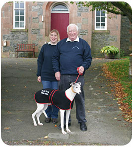 Eric and Helen Broadhurst, pictured with 'Monica' star of Coronation Street